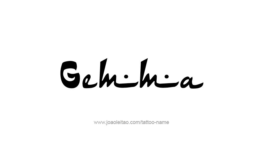 Tattoo Design Name Gemma   