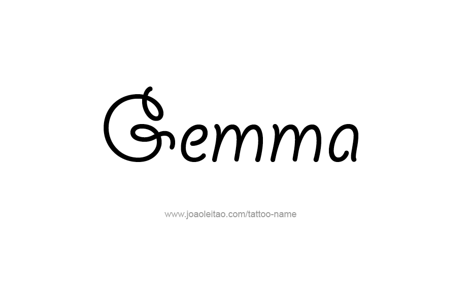 Tattoo Design Name Gemma   