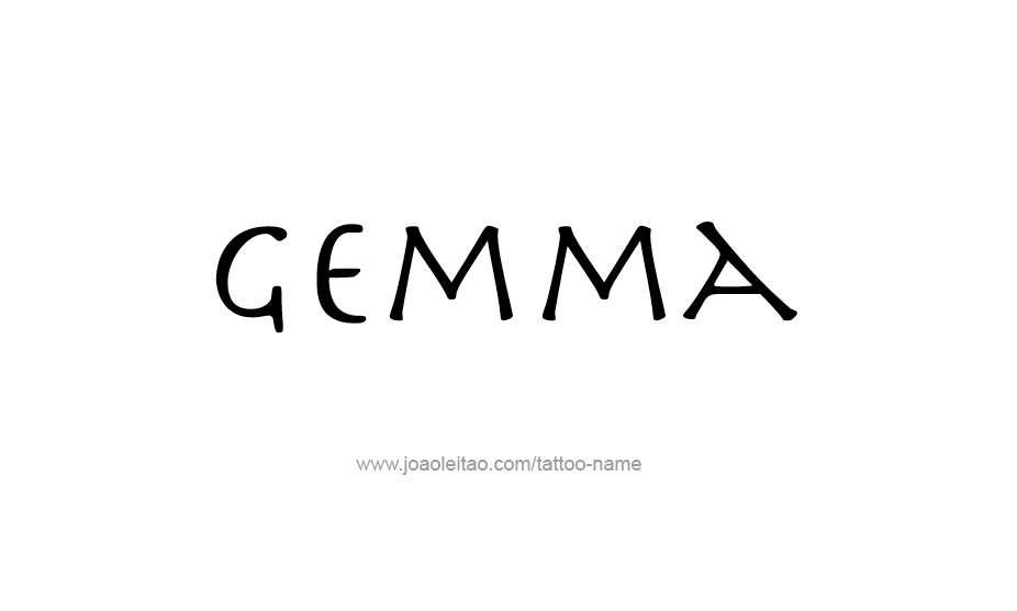 Tattoo Design Name Gemma   