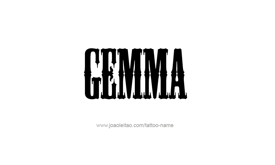 Tattoo Design Name Gemma   