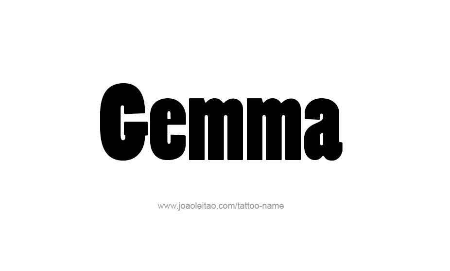 Tattoo Design Name Gemma   