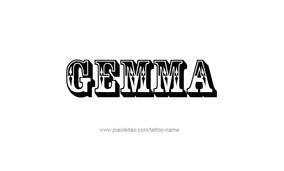 Tattoo Design Name Gemma   