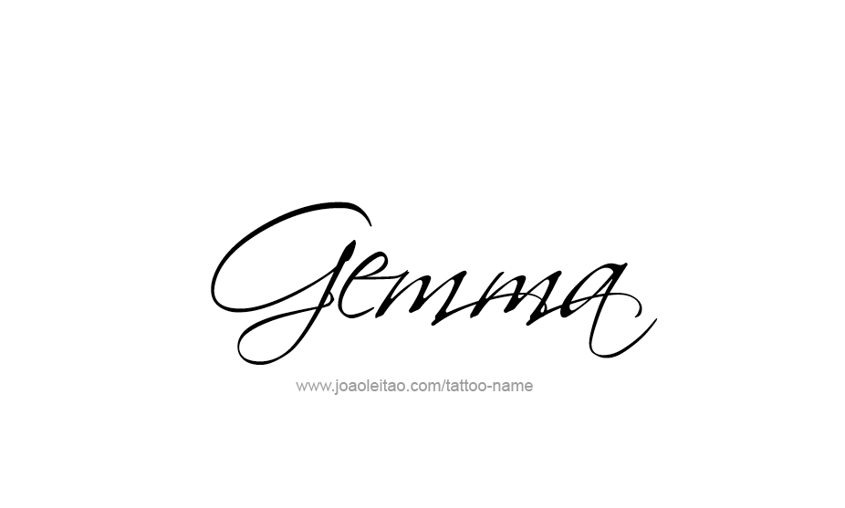 Tattoo Design Name Gemma   