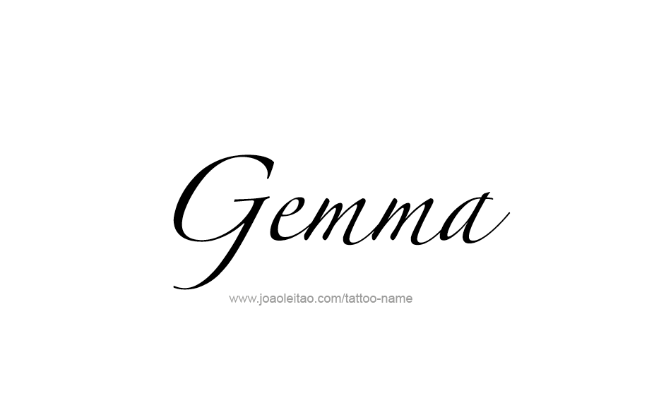 Tattoo Design Name Gemma   