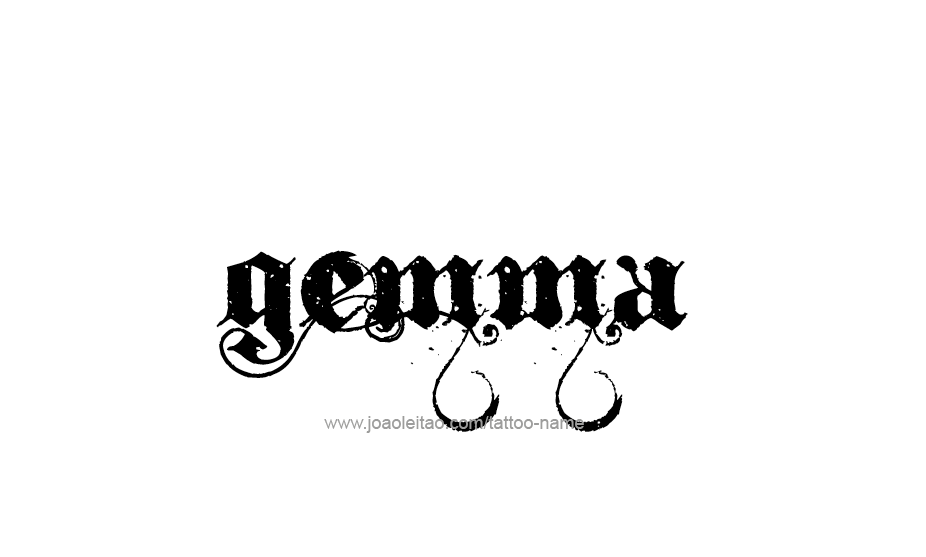 Tattoo Design Name Gemma   