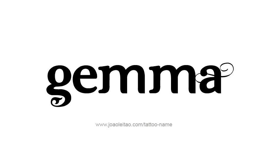 Tattoo Design Name Gemma   