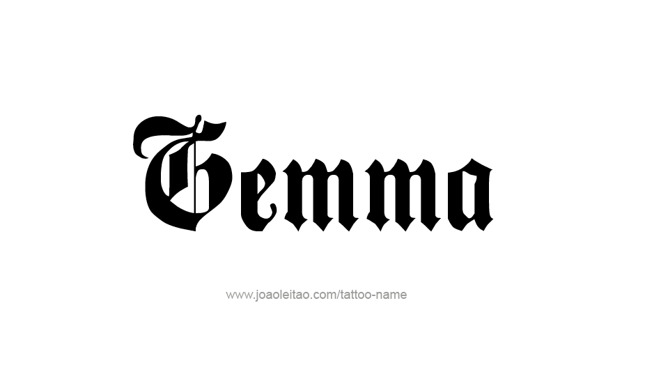 Tattoo Design Name Gemma   