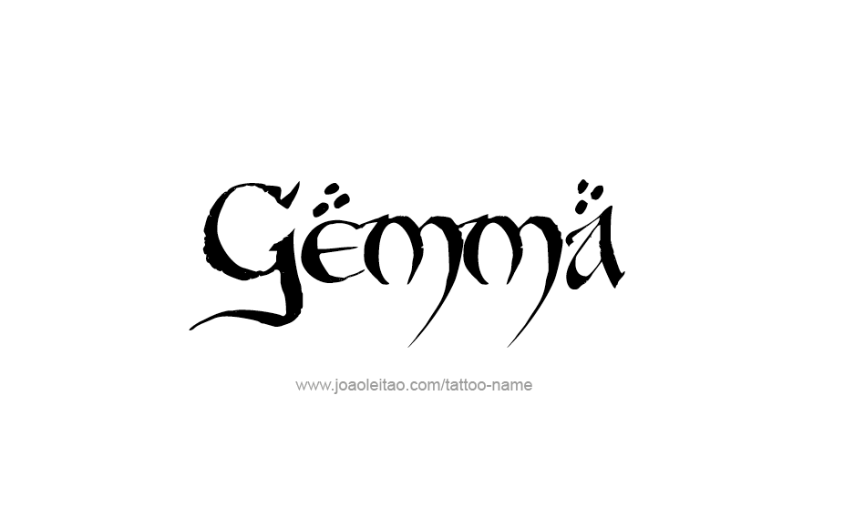 Tattoo Design Name Gemma   