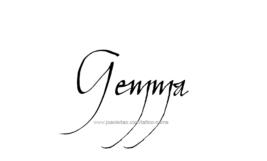 Tattoo Design Name Gemma   