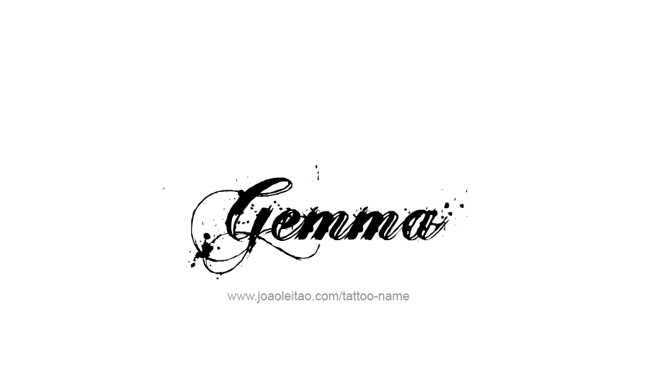 Tattoo Design Name Gemma   