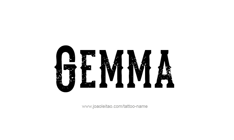 Tattoo Design Name Gemma   