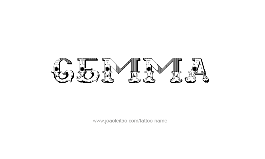 Tattoo Design Name Gemma   