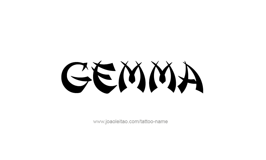 Tattoo Design Name Gemma   