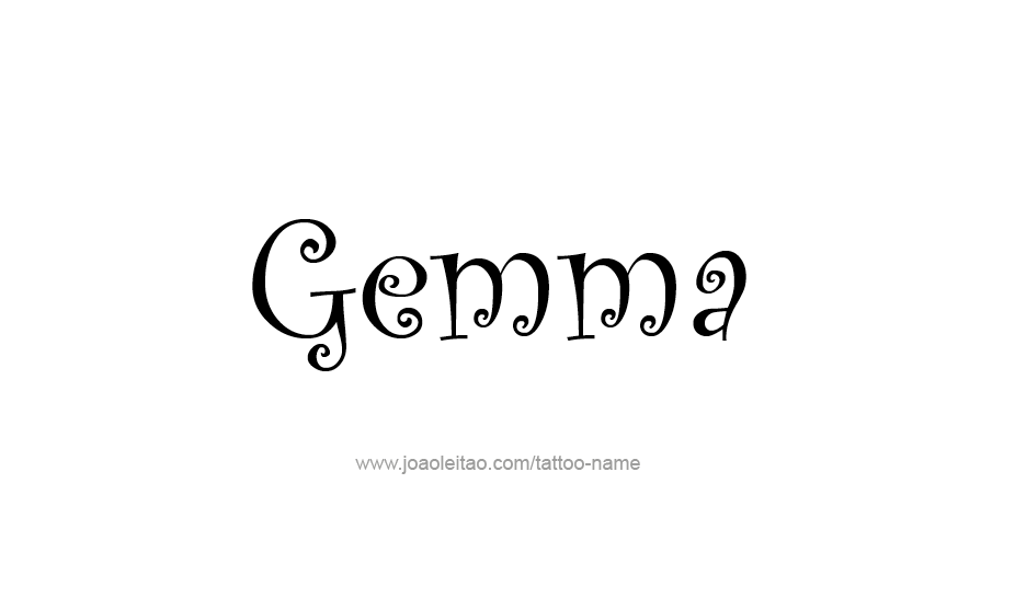 Tattoo Design Name Gemma   