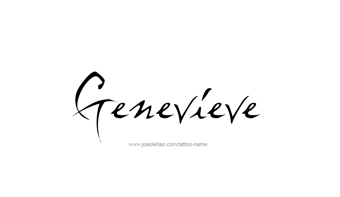 Tattoo Design Name Genevieve   