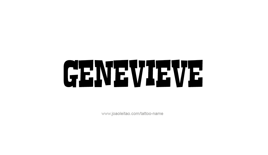 Tattoo Design Name Genevieve   