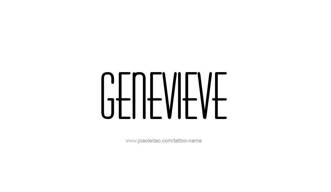 Tattoo Design Name Genevieve   