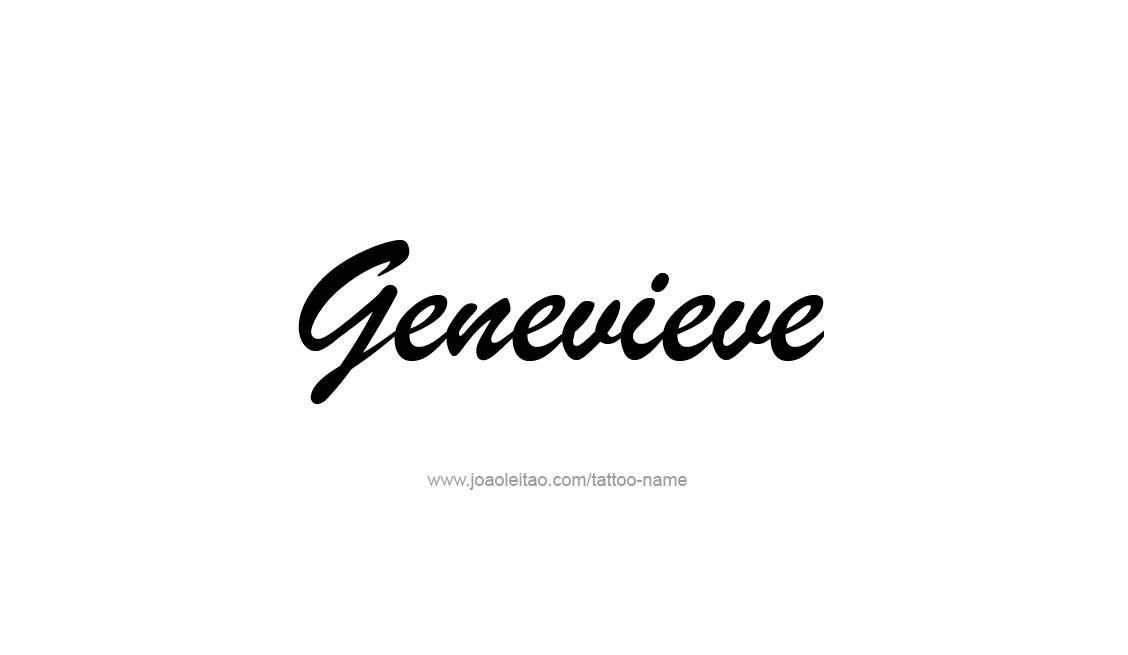 Tattoo Design Name Genevieve   