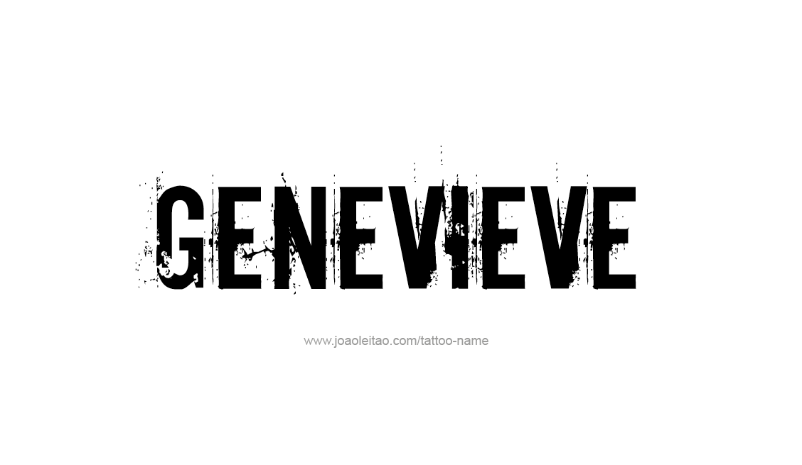 Tattoo Design Name Genevieve   