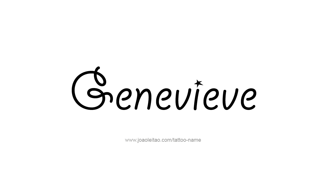 Tattoo Design Name Genevieve   