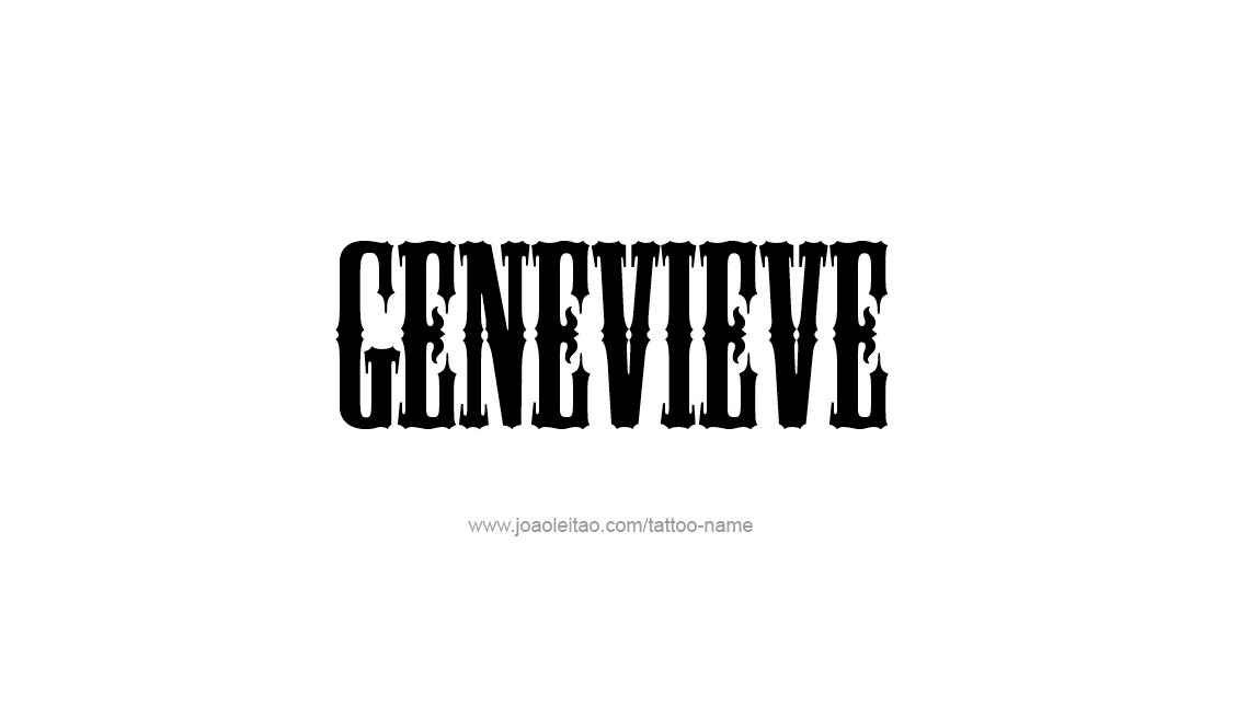 Tattoo Design Name Genevieve   