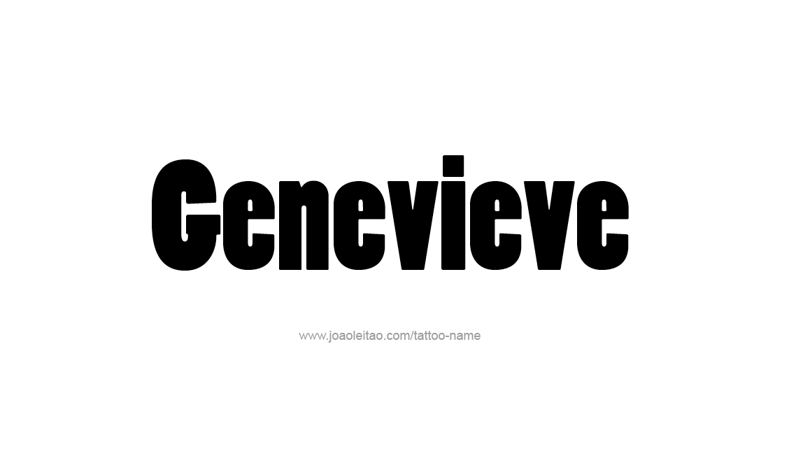 Tattoo Design Name Genevieve   