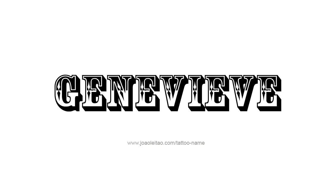 Tattoo Design Name Genevieve   