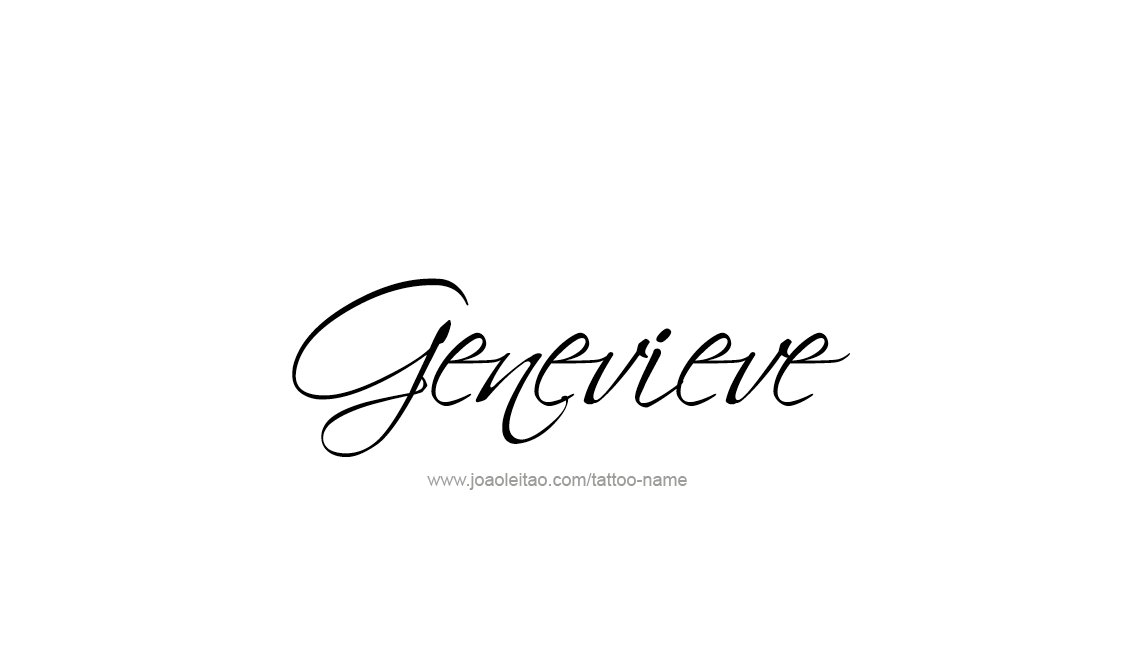 Tattoo Design Name Genevieve   