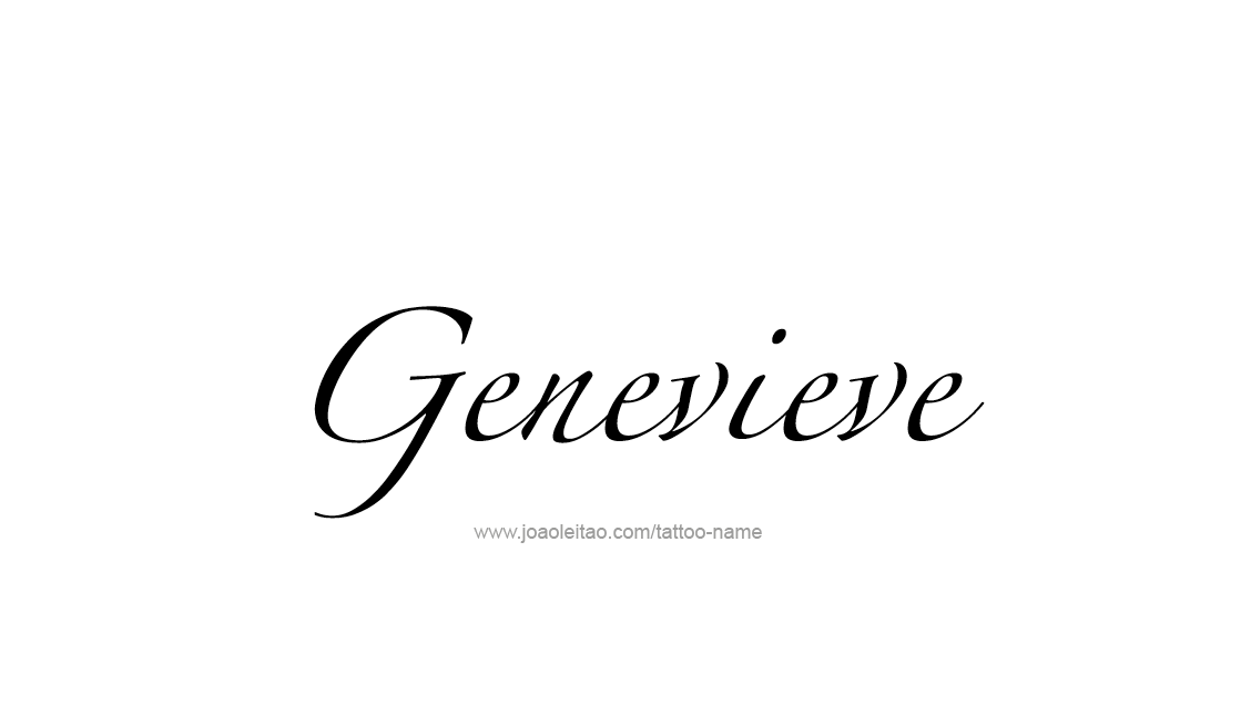 Tattoo Design Name Genevieve   