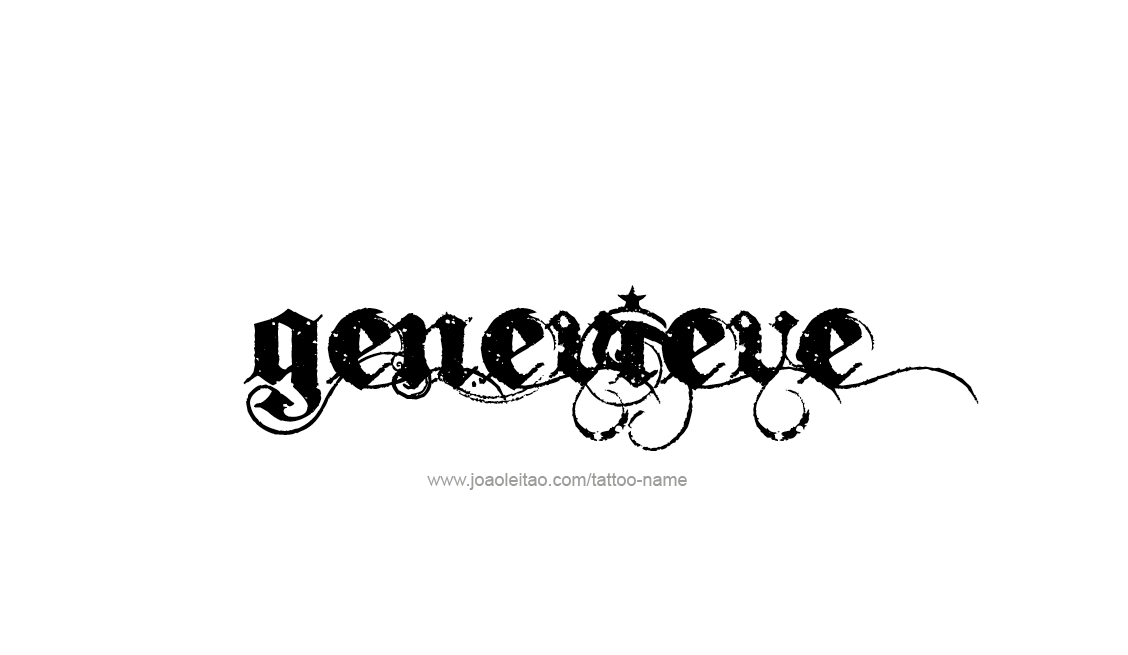 Tattoo Design Name Genevieve   