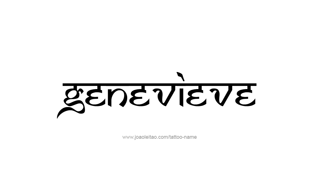 Tattoo Design Name Genevieve   