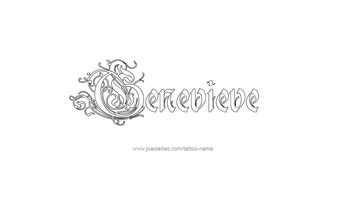 Tattoo Design Name Genevieve   