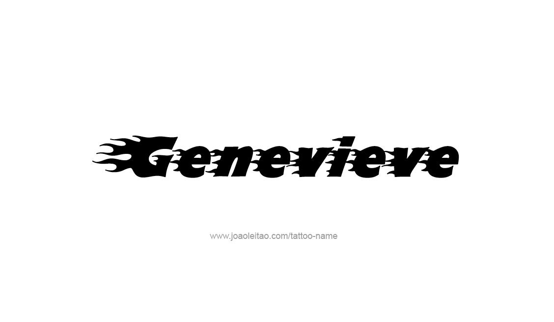 Tattoo Design Name Genevieve   