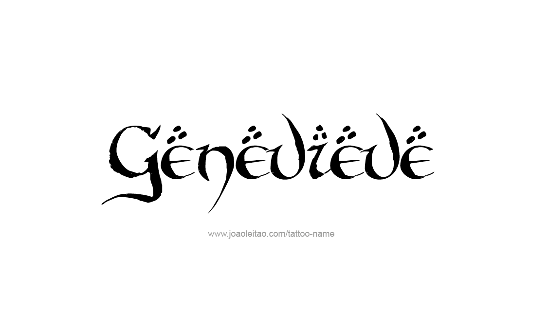 Tattoo Design Name Genevieve   