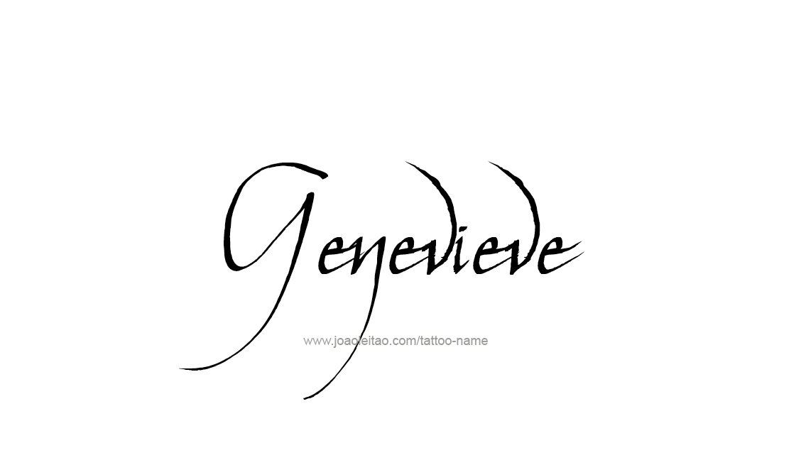 Tattoo Design Name Genevieve   