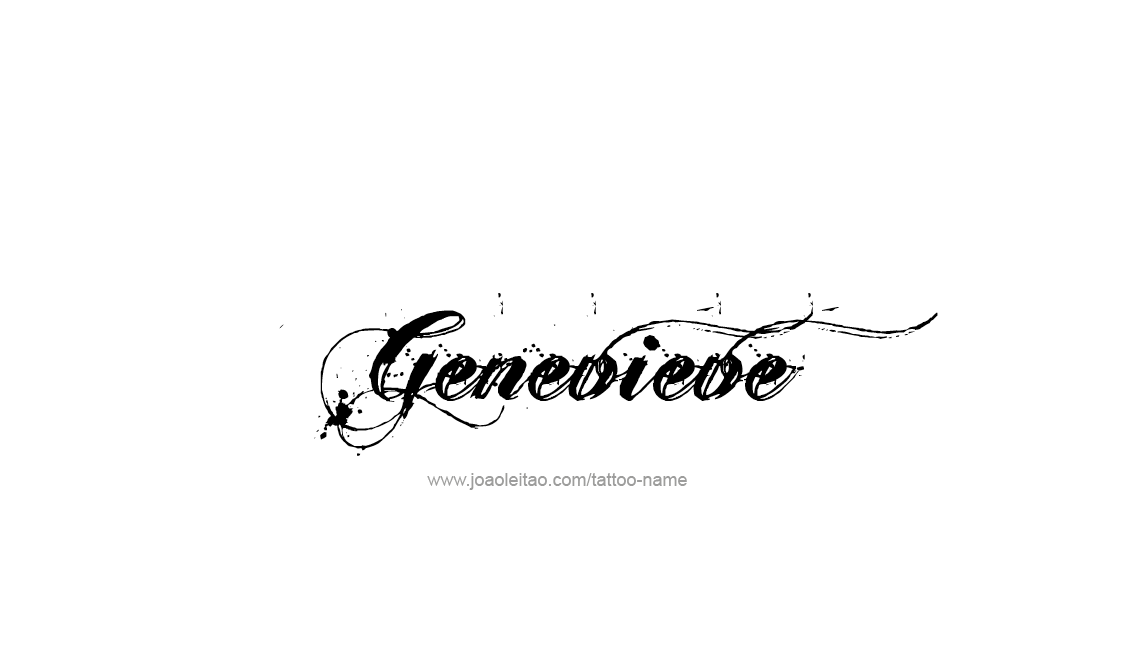 Tattoo Design Name Genevieve   