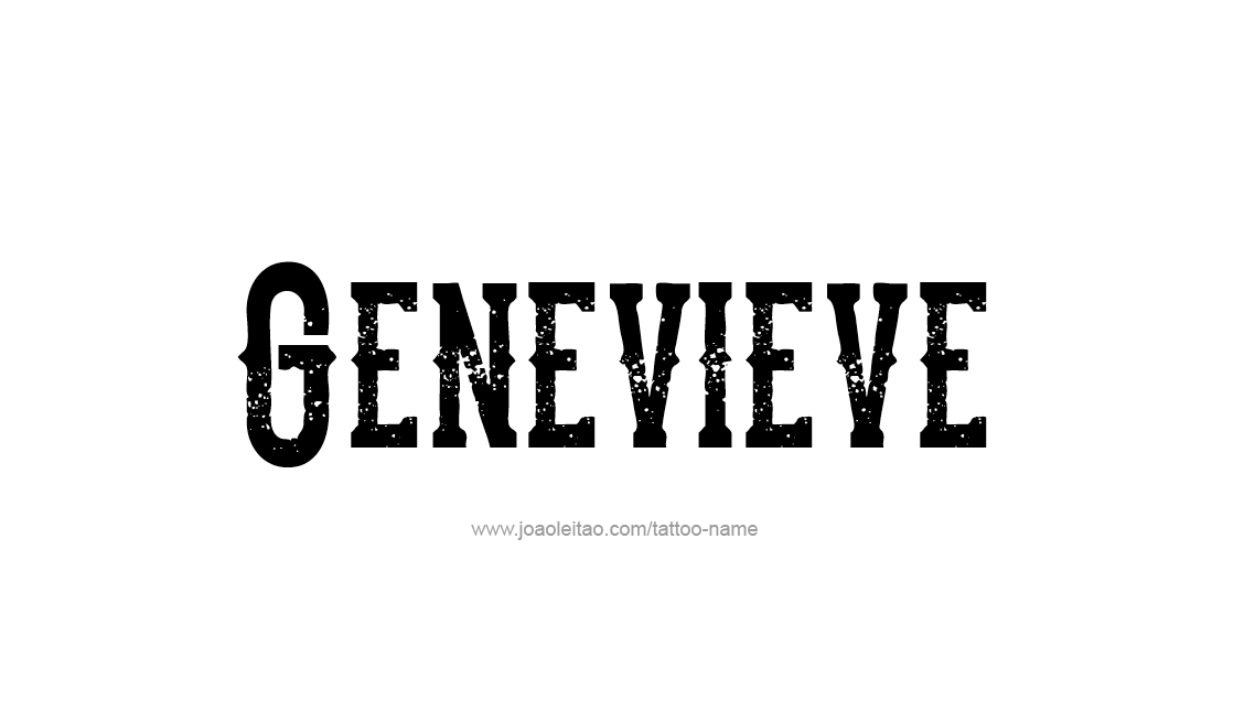 Tattoo Design Name Genevieve   