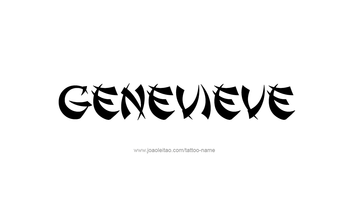 Tattoo Design Name Genevieve   