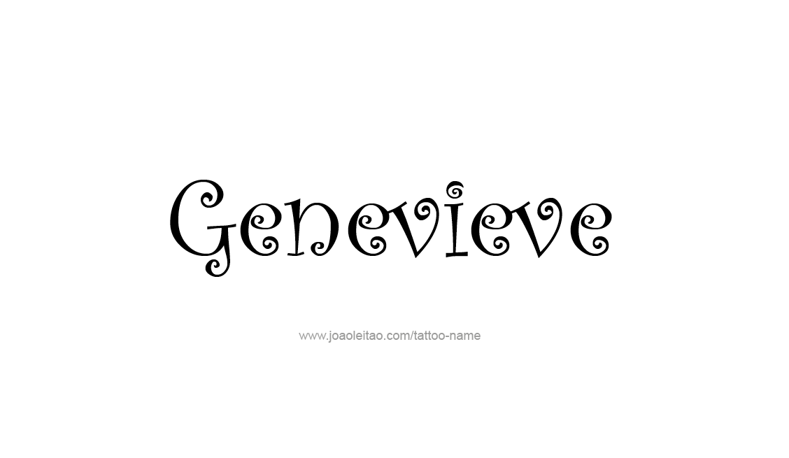 Tattoo Design Name Genevieve   