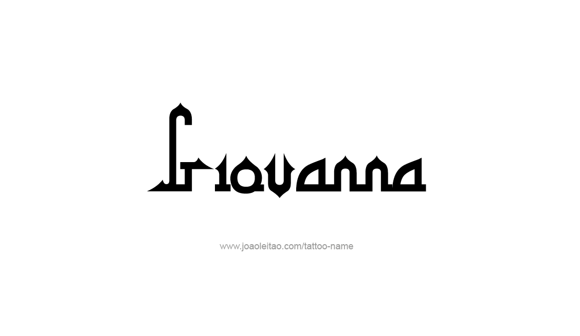 Tattoo Design Name Giovanna   