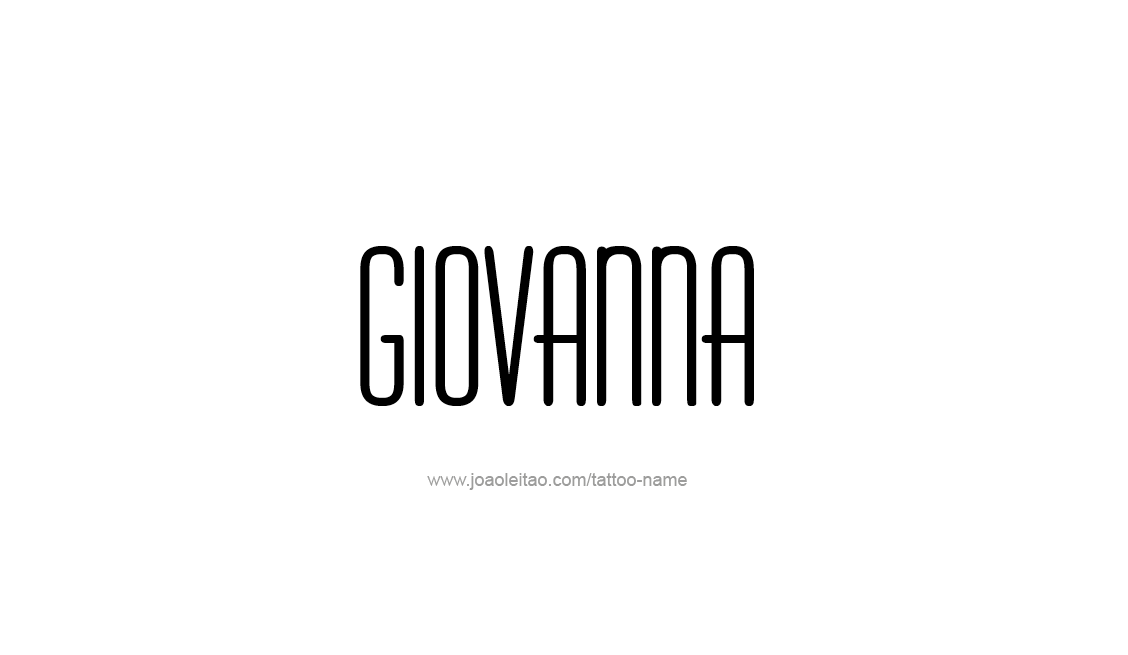 Tattoo Design Name Giovanna   