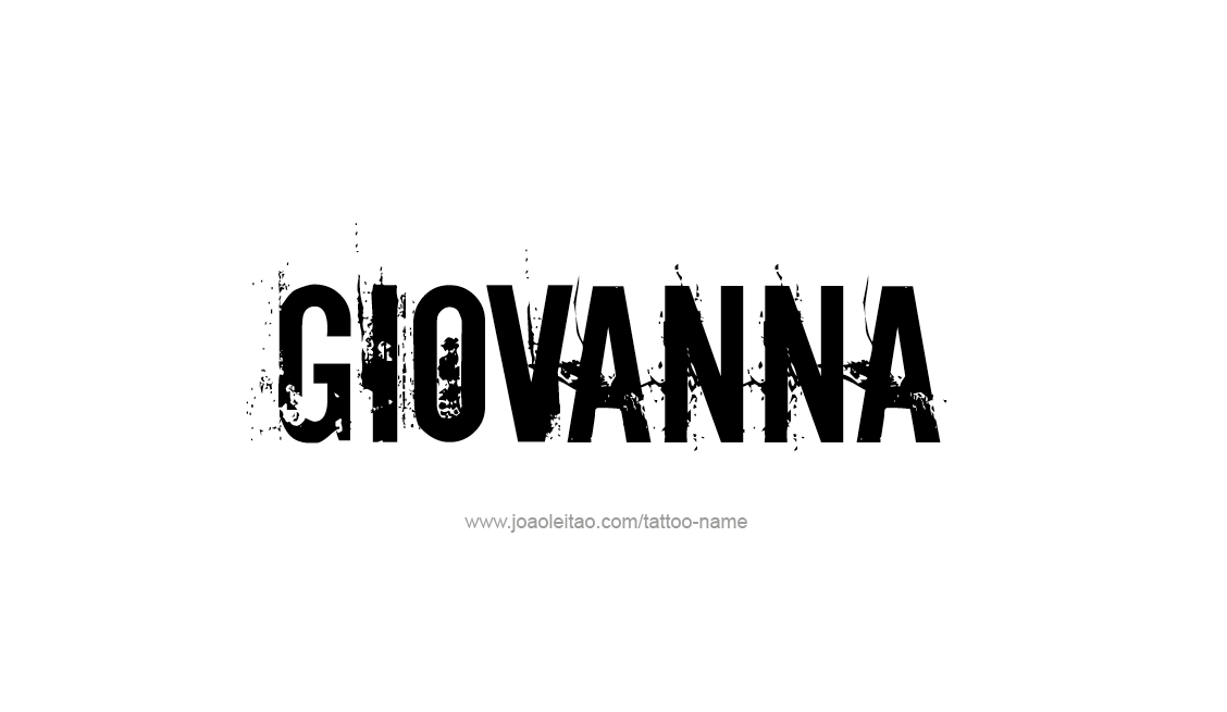 Tattoo Design Name Giovanna   