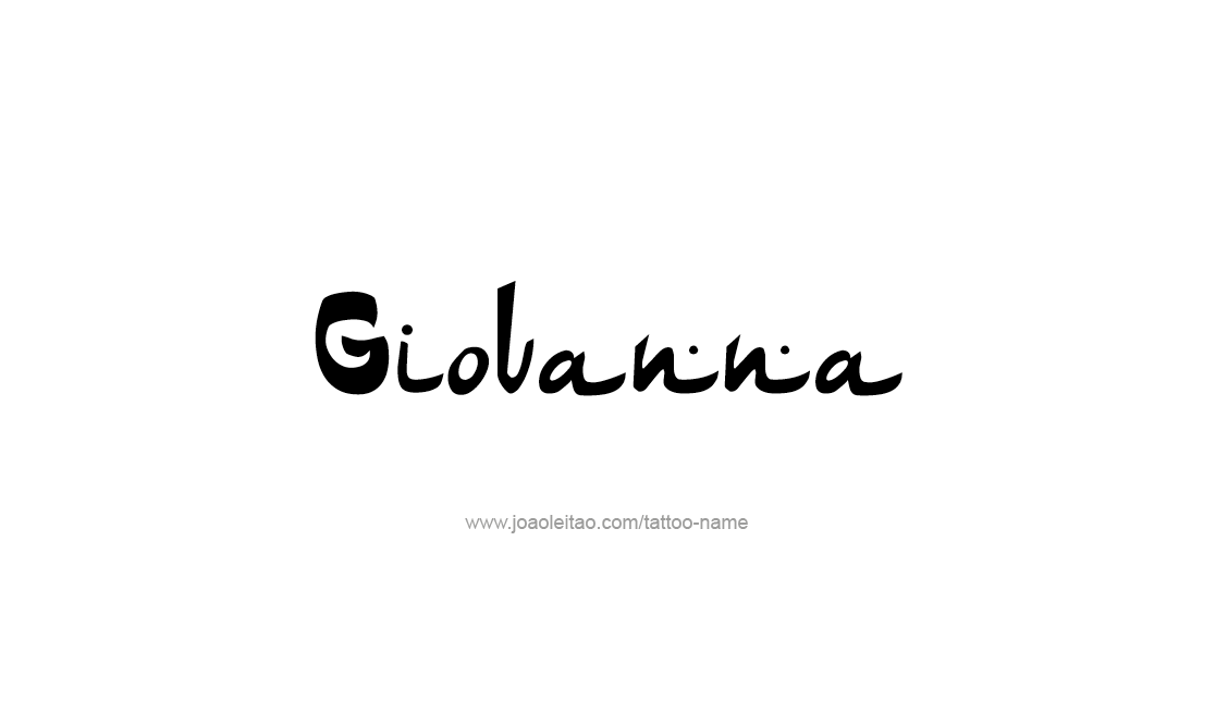 Tattoo Design Name Giovanna   