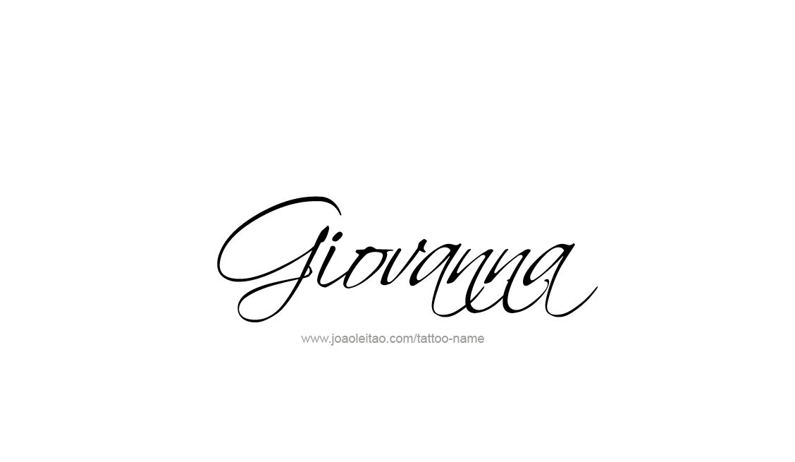 Tattoo Design Name Giovanna   