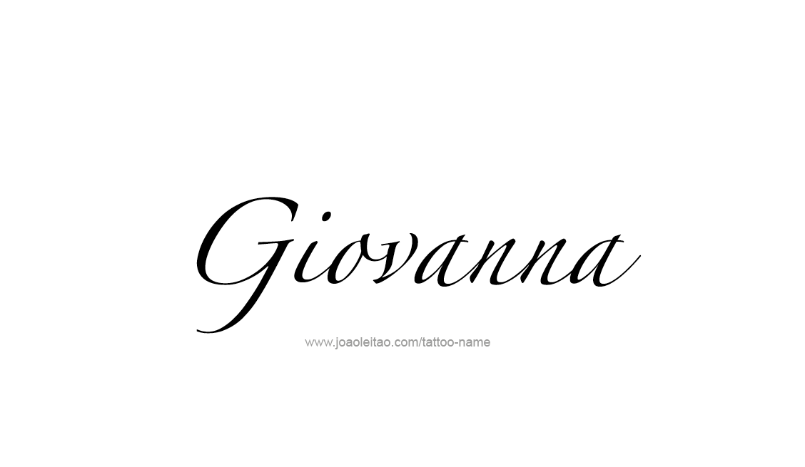 Tattoo Design Name Giovanna   