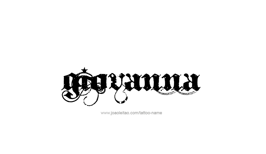 Tattoo Design Name Giovanna   