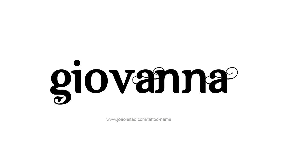 Tattoo Design Name Giovanna   