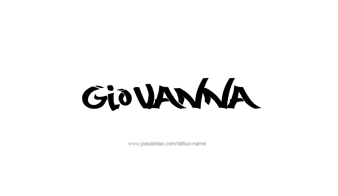 Tattoo Design Name Giovanna   