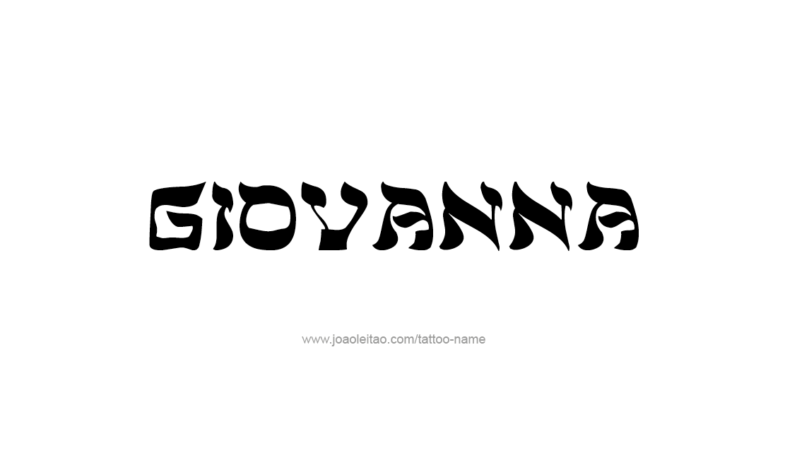 Tattoo Design Name Giovanna   