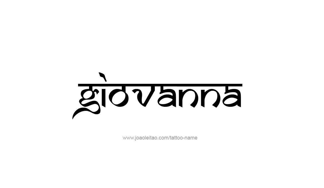 Tattoo Design Name Giovanna   